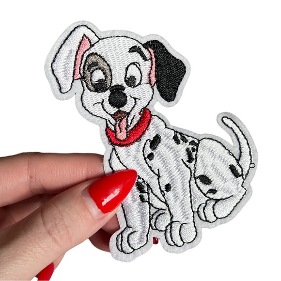 Dalmatian Dog White Spotted Puppy Disney Inspired 101 Dalmatians Iron-On Patch - Picture 4 of 4